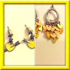 💛 Yellow Heart Earing Bundle 💛